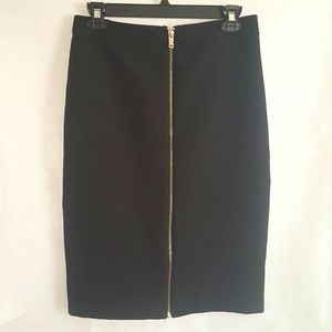 Forever 21 Black Midi Skirt